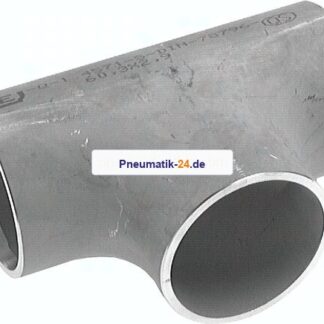 T-Stück 114,3x2,6mm, 1.4571 geschweißt, EN 10253 Typ A (DIN 2615)