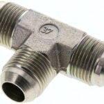 T-Stück,UN 1-1/16"-12 AG (JIC), Stahl verzinkt