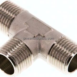 T-Stück R 1/2" (AG), Messing vernickelt