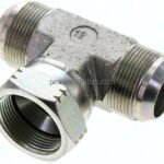 T-Verschraubung,UN 1-5/8"-12 (JIC), Stahl verzinkt