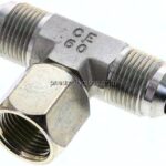 T-Verschraubung,UNF 7/8"-14 (JIC), Stahl verzinkt