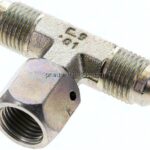 T-Verschraubung,UNF 9/16"-18 (JIC), Stahl verzinkt