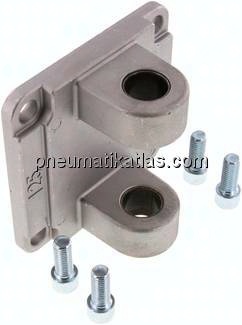 ISO 15552-Gabelschwenkbefestigung 125 mm, Aluminium mit Buchse