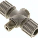 T-Verschraubung G 1/4"-12x10mm, Polypropylen, Hohlschraube