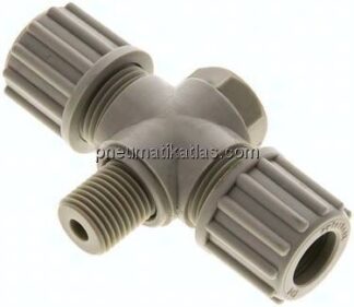 T-Verschraubung G 1/4"-12x10mm, Polypropylen, Hohlschraube