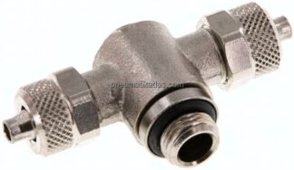 T-Verschraubung G 1/8"-6x4mm, Messing vernickelt, Innenskt.