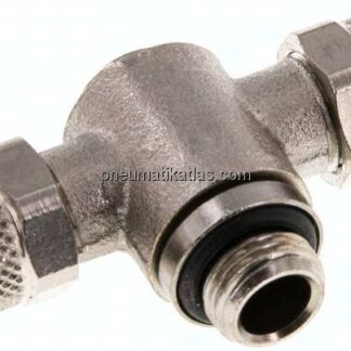 T-Verschraubung G 1/8"-6x4mm, Messing vernickelt, Innenskt.