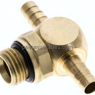 T-Steckanschluss, G 1/4"-6mm innen, Messing