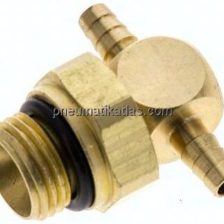 T-Steckanschluss, G 1/8"-3mm innen, Messing
