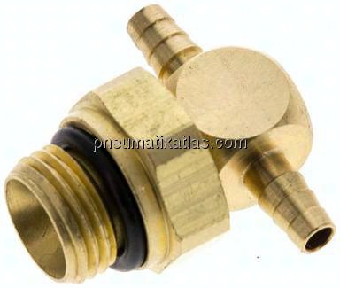 T-Steckanschluss, G 1/8"-3mm innen, Messing