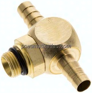 T-Steckanschluss, G 1/8"-6mm innen, Messing