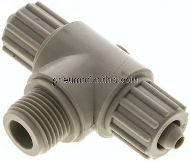 T-Verschraubung G 1/2"-12x6mm, Polypropylen