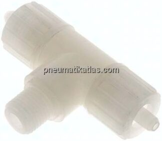 T-Verschraubung G 1/4"-10x4mm, PVDF