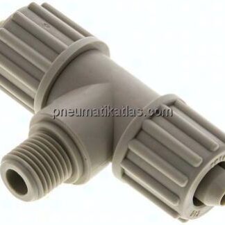 T-Verschraubung G 1/4"-12x6mm, Polypropylen