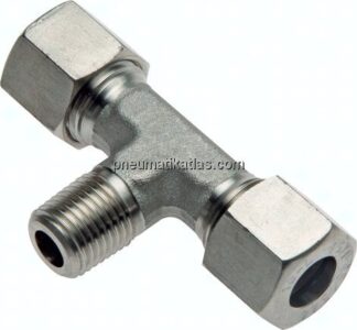 T-Schneidringverschraubung R 3/8"-8 L (M14x1,5), Klemmring 1.4571 (NC)