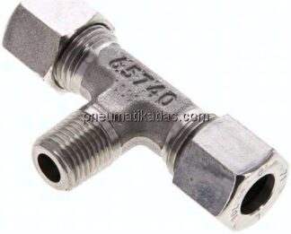 T-Schneidringverschraubung R 1/4"-10 L (M16x1,5), 1.4571