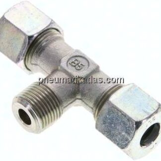 T-Schneidringverschraubung R 3/8"-10 S (M18x1,5), Stahl verzinkt