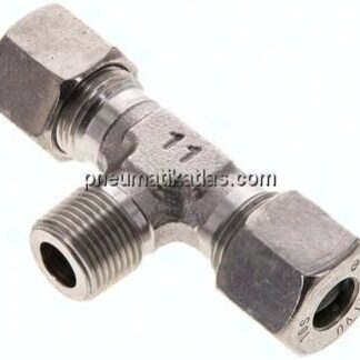 T-Schneidringverschraubung R 3/8"-10 S (M18x1,5), 1.4571