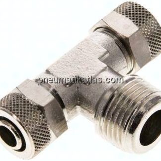 T-Verschraubung R 1/2"-12x10mm, Messing vernickelt