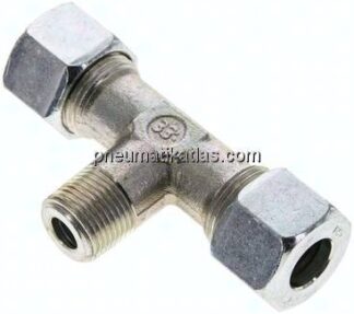 T-Schneidringverschraubung R 3/8"-12 S (M20x1,5), Stahl verzinkt