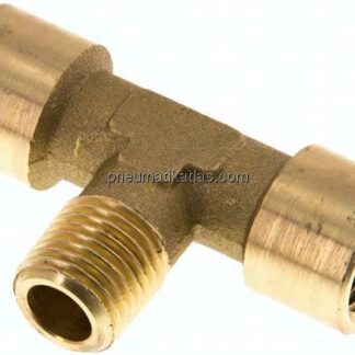 T-Einschraubstück G 1/4"(IG)-R 1/4"(AG), Messing
