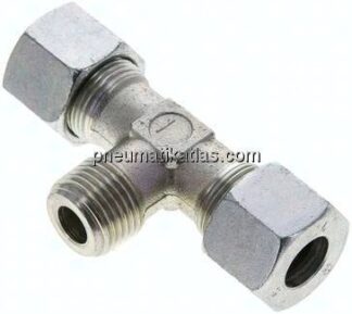T-Schneidringverschraubung R 1/2"-14 S (M22x1,5), Stahl verzinkt