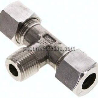 T-Schneidringverschraubung R 1/2"-14 S (M22x1,5), 1.4571