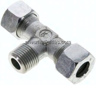 T-Schneidringverschraubung R 1/2"-15 L (M22x1,5), Stahl verzinkt