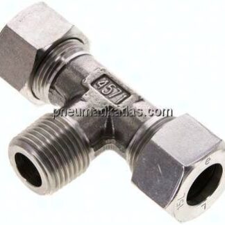 T-Schneidringverschraubung R 1/2"-15 L (M22x1,5), 1.4571