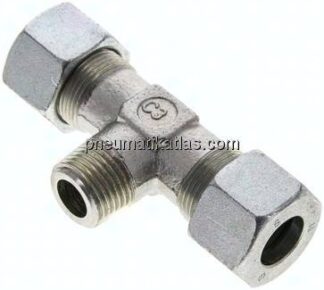 T-Schneidringverschraubung R 1/2"-16 S (M24x1,5), Stahl verzinkt