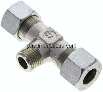 T-Schneidringverschraubung R 1/2"-16 S (M24x1,5), Stahl verzinkt