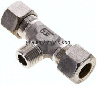 T-Schneidringverschraubung R 1/2"-16 S (M24x1,5), Klemmring 1.4571 (NC)