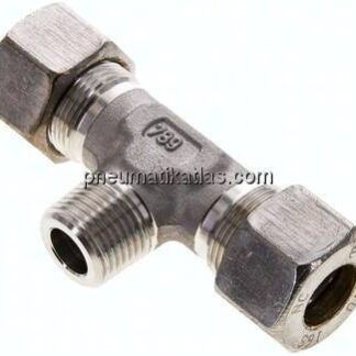 T-Schneidringverschraubung R 1/2"-16 S (M24x1,5), Klemmring 1.4571 (NC)