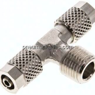 T-Verschraubung R 1/8"-5x3mm, Messing vernickelt