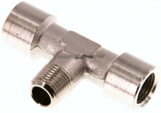 T-Einschraubstück G 1/8"(IG)-R 1/8"(AG), Messing vernickelt