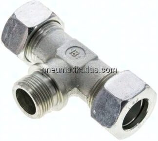 T-Schneidringverschraubung G 3/4"-22 L (M30x2), Stahl verzinkt