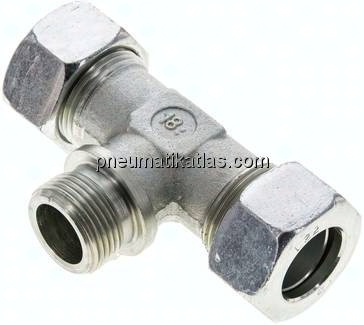 T-Schneidringverschraubung G 3/4"-22 L (M30x2), Stahl verzinkt