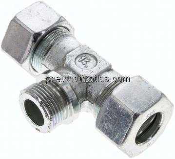 T-Schneidringverschraubung G 1"-25 S (M36x2), Stahl verzinkt