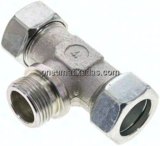 T-Schneidringverschraubung G 1"-28 L (M36x2), Stahl verzinkt