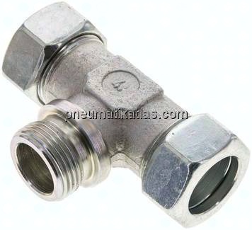 T-Schneidringverschraubung G 1"-28 L (M36x2), Stahl verzinkt