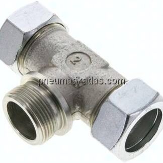 T-Schneidringverschraubung G 1-1/4"-35 L (M45x2), Stahl verzinkt