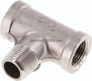T-Einschraubstück Rp 3/8"(IG)-R 3/8"(AG), 1.4408