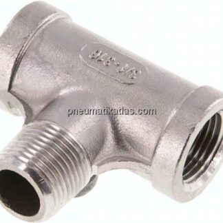 T-Einschraubstück Rp 3/8"(IG)-R 3/8"(AG), 1.4408