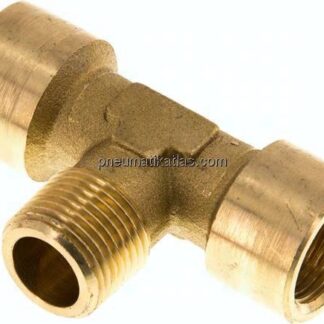 T-Einschraubstück G 3/8"(IG)-R 3/8"(AG), Messing