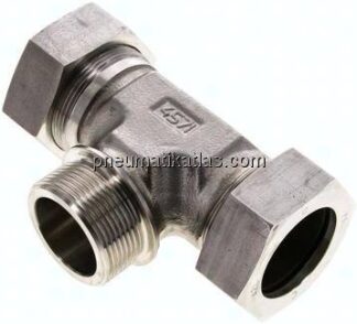 T-Schneidringverschraubung G 1-1/2"-42 L (M52x2), 1.4571