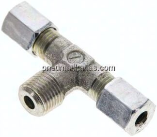 T-Schneidringverschraubung R 1/8"-4 LL (M8x1), Stahl verzinkt