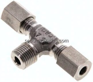 T-Schneidringverschraubung R 1/8"-4 LL (M8x1), 1.4571