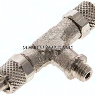 T-Verschraubung M 5-5x3mm, Messing vernickelt