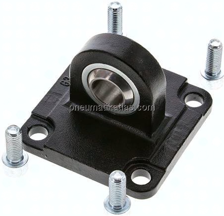 ISO15552-Laschenschwenkbefestigung (sphär) 63mm Stahl brüniert