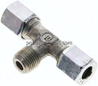 T-Schneidringverschraubung R 1/8"-6 LL (M10x1), Stahl verzinkt